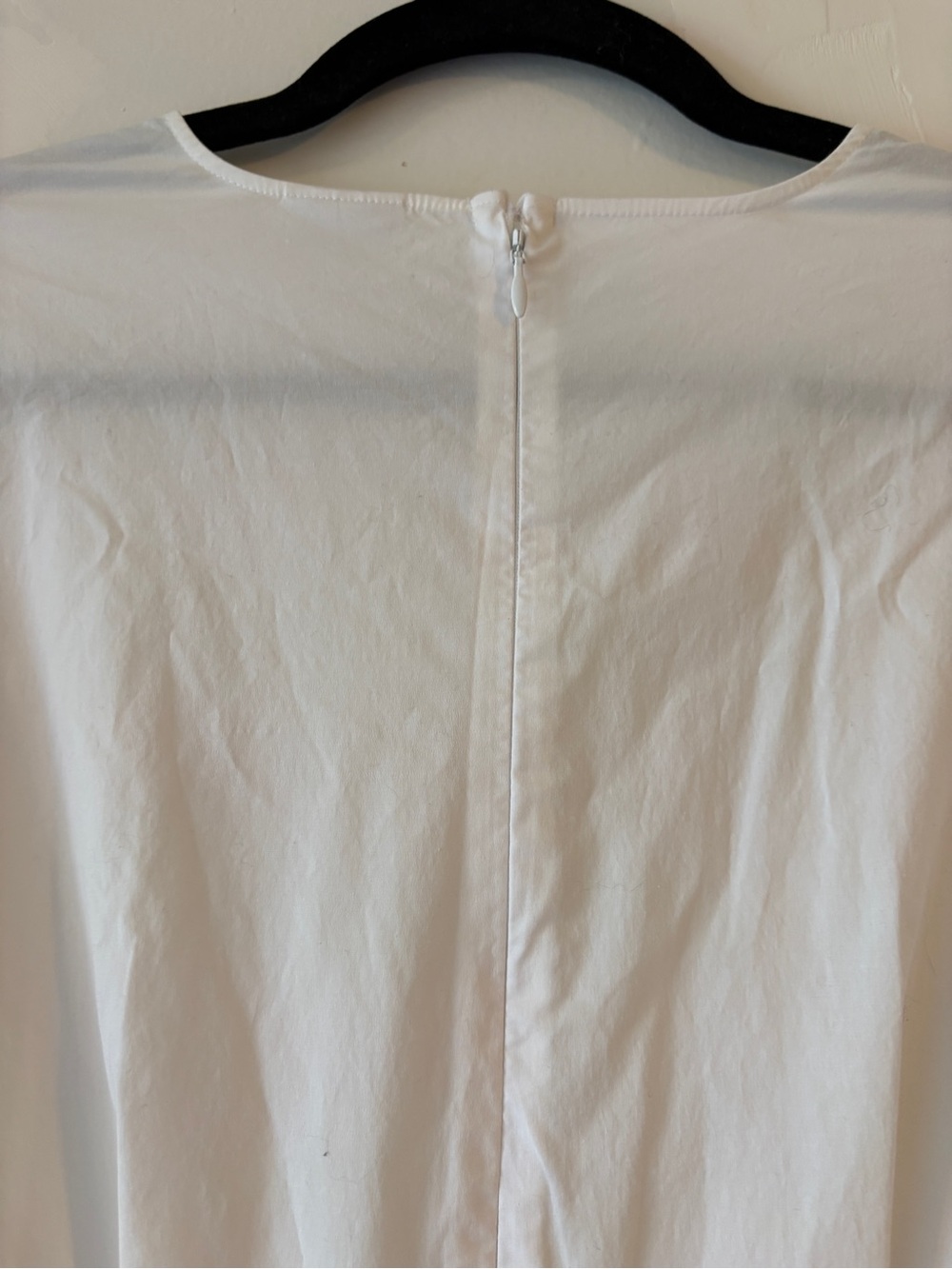 Aritzia Babaton Brighton Poplin White Midi Dress with 3/4 Sleeves XS Fit & Flare - Picture 10 of 15